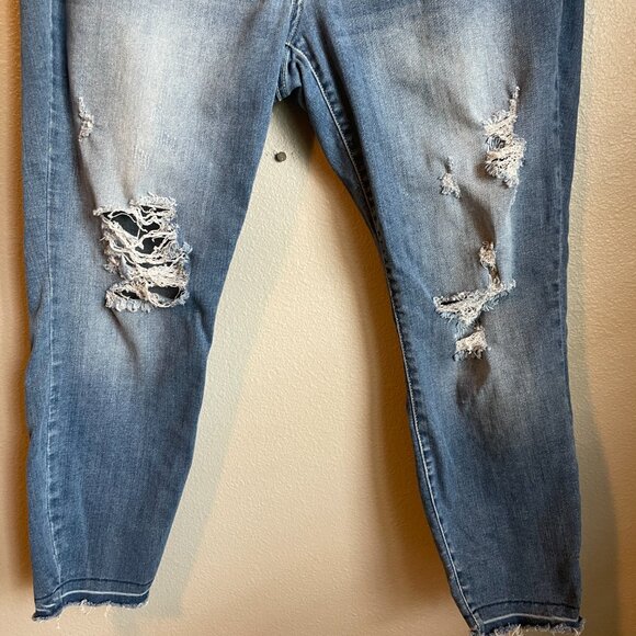 Judy Blue Jeans Skinny Fit Ripped Style JB82357MD-PL Size 20W - Picture 5 of 11